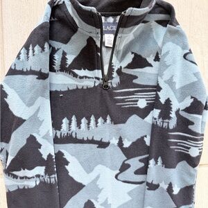 The Children's Place Scenic Mountain Sweater in Blue and Black